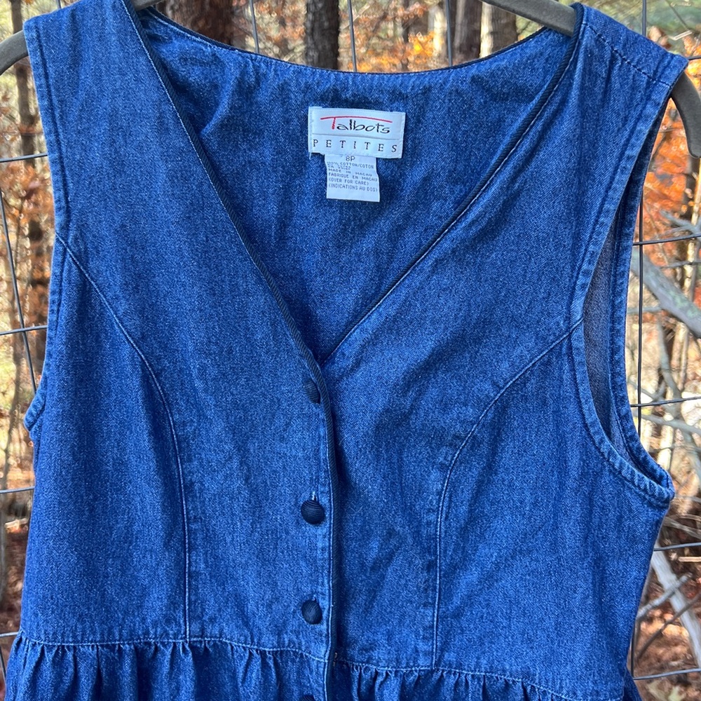 Talbots Denim Market Dress - Picture 3 of 6